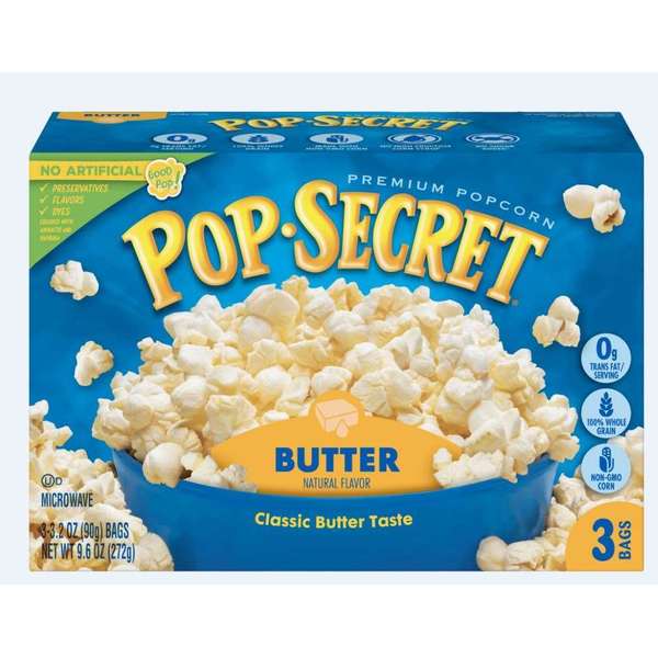 Pop Secret Butter Popcorn 9.6 oz., PK6 112463